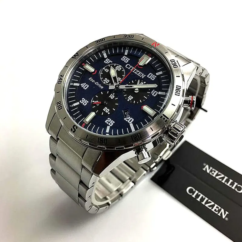 Citizen Eco-Drive Outdoor Chrono Blue Dial Men's Watch | AT2520-89L